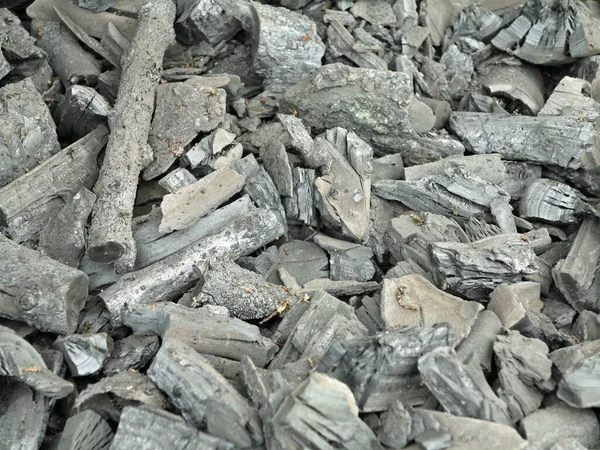 Charcoal Lightweight Black Carbon Reesidue Produced Strongly Heating Wood Charcoal — Stock Photo, Image