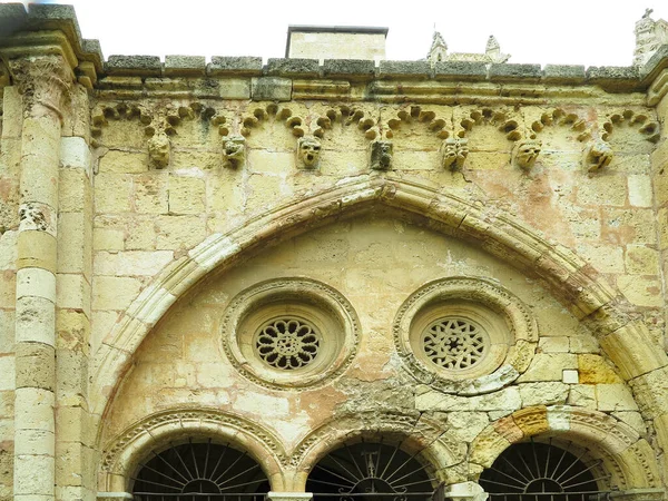 Архитектурные Детали Средневекового Католического Собора Святой Марии Таррагоне Каталония Испания — стоковое фото
