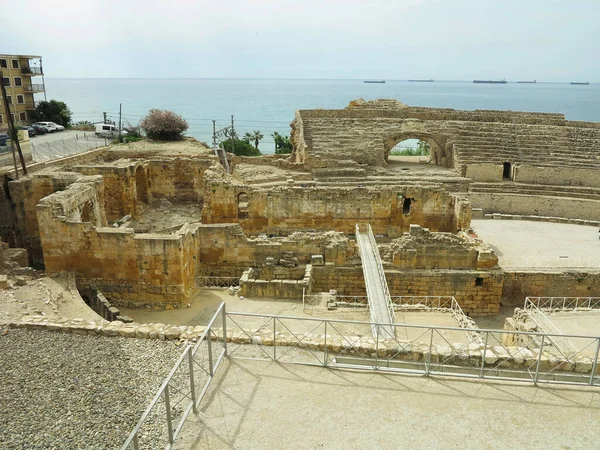 Tarragona Spain 2022 View Ruins Ancient Roman Amphitheater — Fotografia de Stock