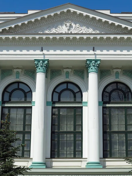 Architecture Detsails Columns Windows Ancient Renaissance Style Classical Building — Φωτογραφία Αρχείου