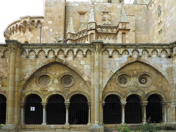 Architectural Details Medieval Catholic Cathedral Saint Mary Tarragona Catalonia Spain — Stockfoto