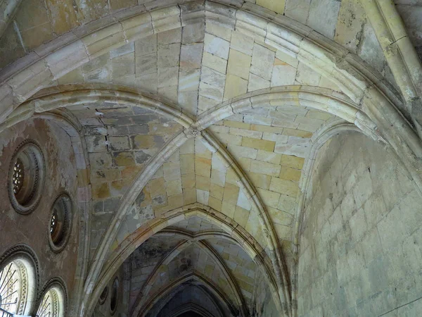 Architectural Details Medieval Catholic Cathedral Saint Mary Tarragona Catalonia Spain — ストック写真