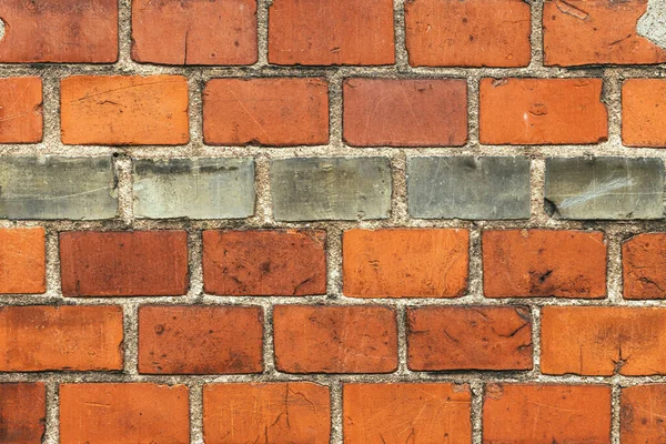 Background Image Red Brick Pattern Old Exterior Wall Texture Design — Stock Photo, Image