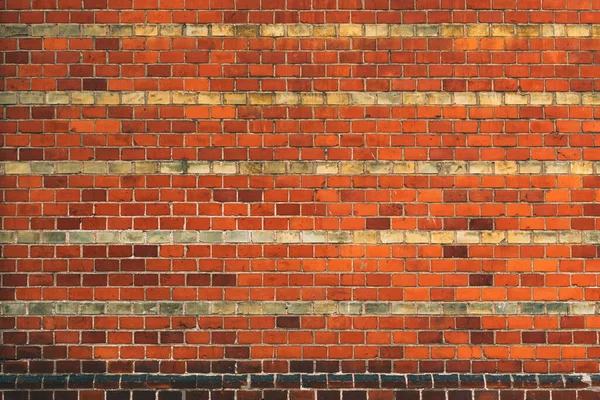 Rustic Worn Brick Wall Facade Pattern Old Building Halmstad Sweden — Stock Photo, Image