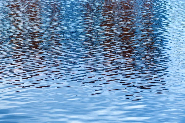 Голубая Водная Гладь Реки Рябью Светлыми Пятнами Текстура Чистой Пресной — стоковое фото