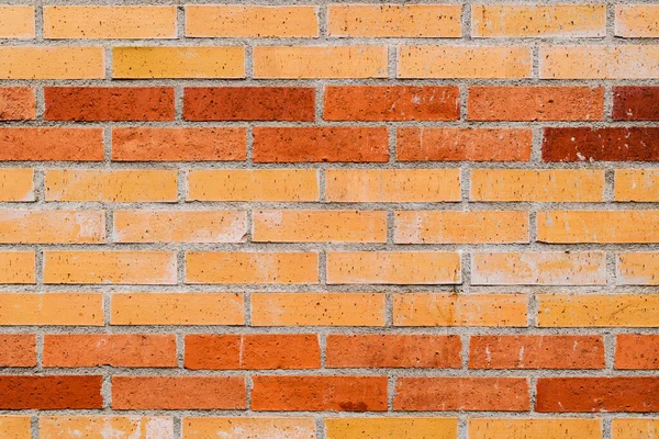 来自瑞典Halmstad的橙色砖墙图案 城市背景和结构 — 图库照片