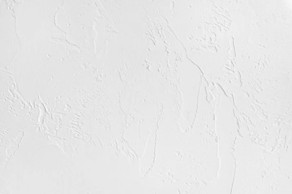 Superfície Áspera Uma Parede Rebocada Pintada Branca Uma Sala Estar — Fotografia de Stock