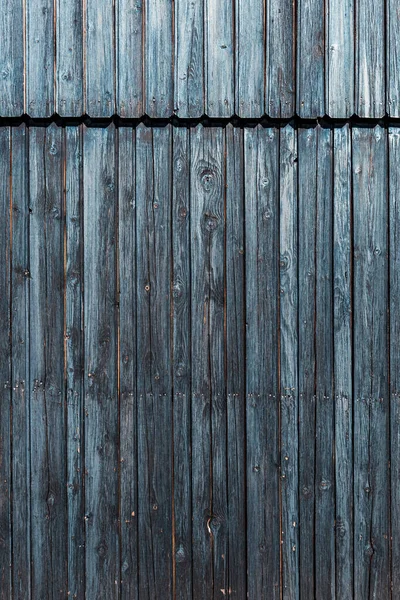 Alte Rustikale Kiefernholzwand Schwarz Lackiert Als Hintergrund Textur Der Hausfassade — Stockfoto