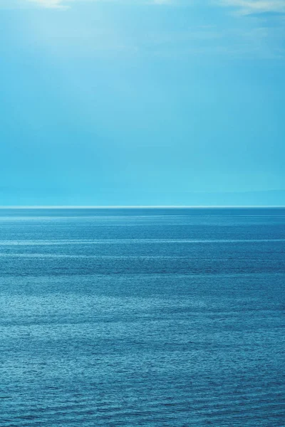 Утренний Солнечный Свет Сияющий Сквозь Облака Кварнерском Заливе Адриатического Моря — стоковое фото