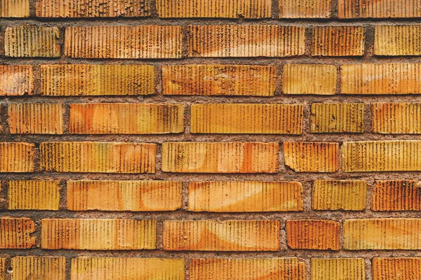 Yellow Clinker Brick Wall Texture Detail Streets Halmstad Sweden — Stock Photo, Image