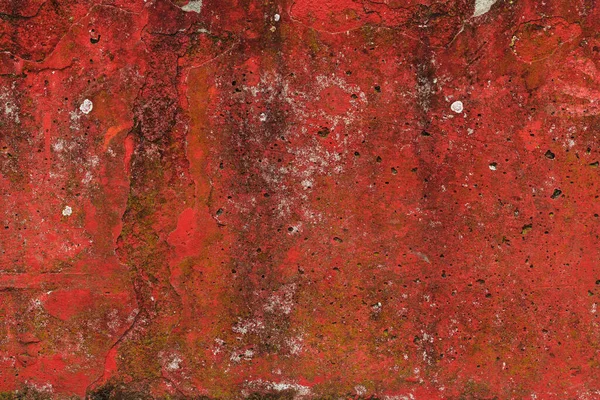 磨碎的红色混凝土墙面作为磨擦纹理和背景 — 图库照片