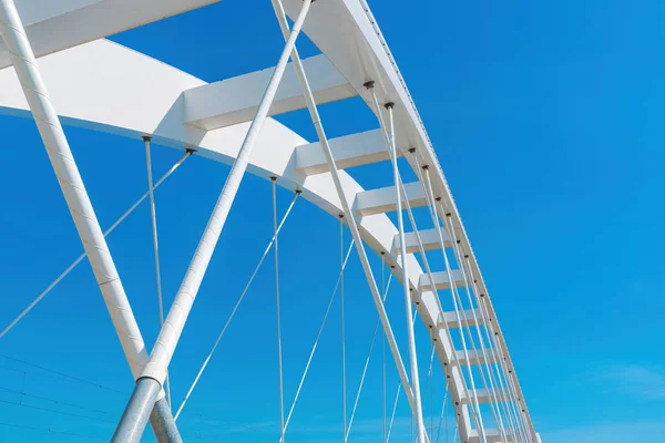 Зезельский Мост Мост Через Дунай Нови Саде Воеводина Сербия Структура — стоковое фото