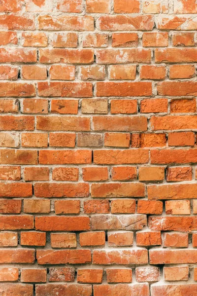 Textuur Van Een Oude Oranje Brickwall Als Achtergrond — Stockfoto