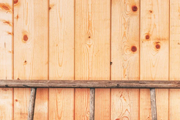 Ściana Sosnowa Drabiny Drewniane Jako Abstrakcyjne Tło Tekstura — Zdjęcie stockowe