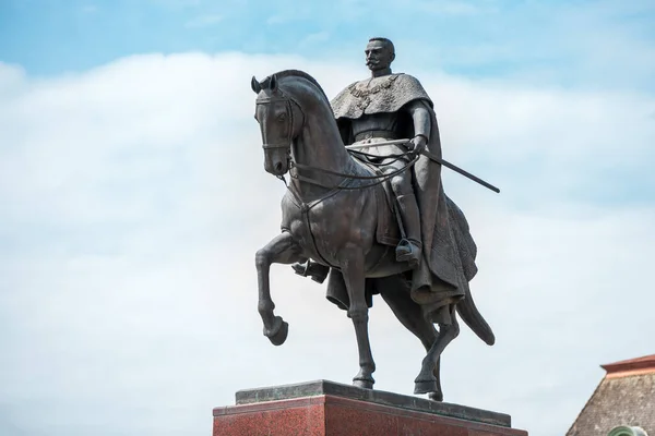 Zrenjanin Serbien April 2023 Das Denkmal Für König Peter Karadjordjevic — Stockfoto