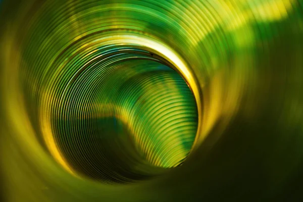 Tubo Plástico Transparente Como Túnel Enfoque Selectivo —  Fotos de Stock