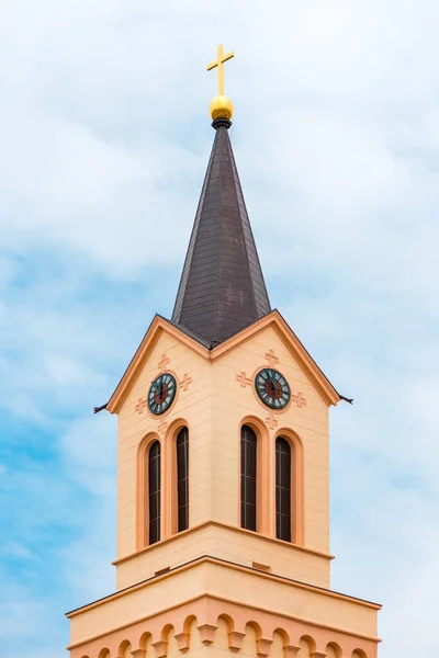 Steeple Tower Catholic Cathedral John Nepomuk Zrenjanin Serbia Built End — Stock Photo, Image