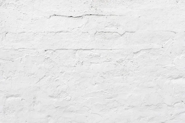 Стара Штукатурка Стіни Пофарбована Білий Колір Цегляним Візерунком Фон — стокове фото