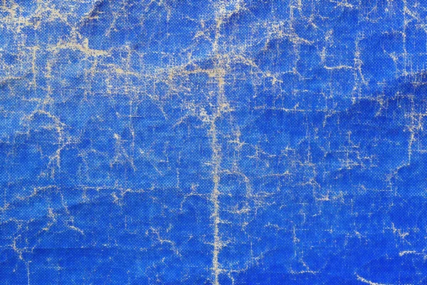 Opotřebované Modré Plachty Materiálu Textury Jako Pozadí — Stock fotografie