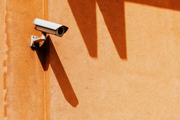 Камера Спостереження Безпекою Будівлі Копіювальним Простором — стокове фото