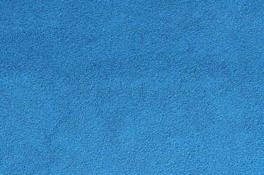 Dekoratif mavi cephe dokusu arka plan olarak mineral çizik alçı duvar, yüksek çözünürlüklü fotoğraf