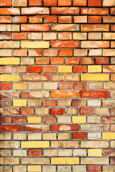 Vertical Shot Rustic Brick Wall Background — Stock Photo, Image
