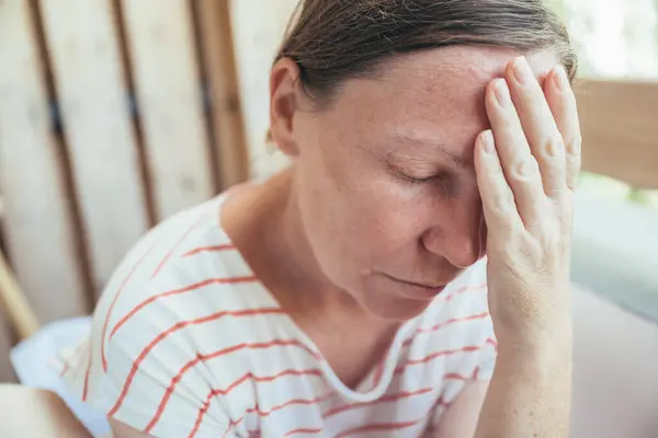 Sad Disappointed Woman Regret Selective Focus — Stock Photo, Image