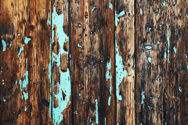 Alte Holzoberfläche Mit Abblätternder Blauer Farbe Grunge Hintergrund — Stockfoto