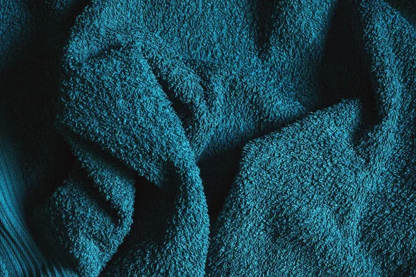 Texture Cotton Bath Towel Top View — Stock Photo, Image