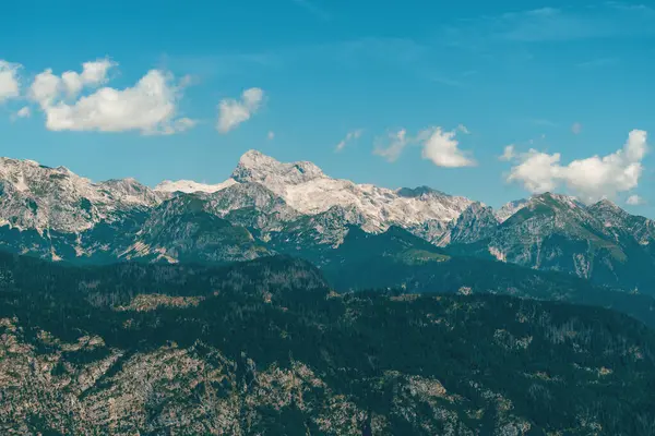 Триглавская Вершина Самая Высокая Точка Словенских Юлийских Альп Горы Фогель — стоковое фото