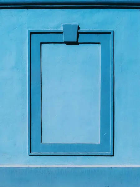 Фальшива Рамка Вікна Стіні Простір Копіювання Вертикальне Зображення Стокове Зображення