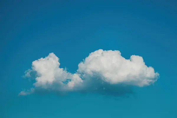 Hermosa Nube Blanca Cielo Azul Espacio Copia Incluido Imágenes de stock libres de derechos