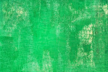 Eski yeşil duvar arkaplanı, kabataslak yüzey cephesinin grunge dokusu tasarım ögesi olarak