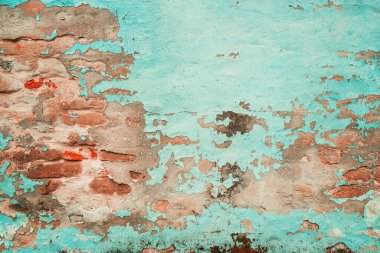 Arkaplanı ve dokusu grunge olarak katmanlı eski duvar