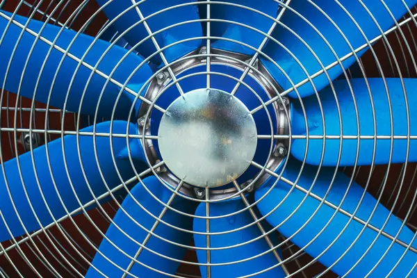 Endüstriyel vantilatör, renkli soyut endüstri modeli, seçici odaklanma