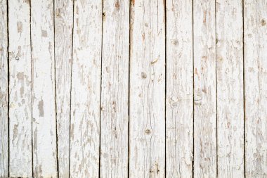 Arka plan olarak aşınmış beyaz tahta dokusu