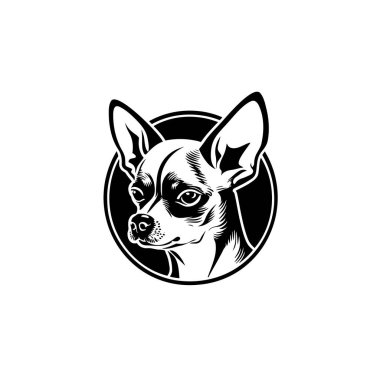 The head of chihuahua dog. Dog vector illustration. Company logo design. Vector illustration