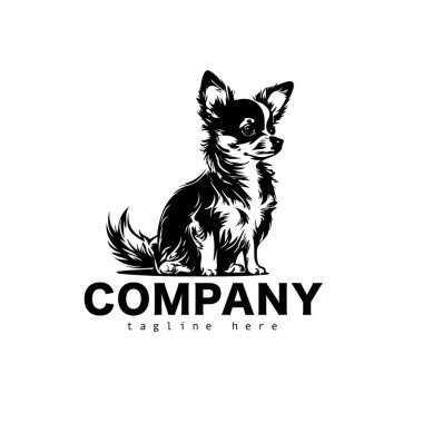 Logo chihuahua dog. Dog vector illustration. Company logo design. Vector illustration