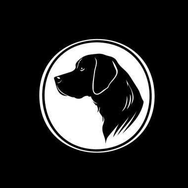 Vector logo of a dog head Labrador on white background, Pet. Animals. Vector illustration