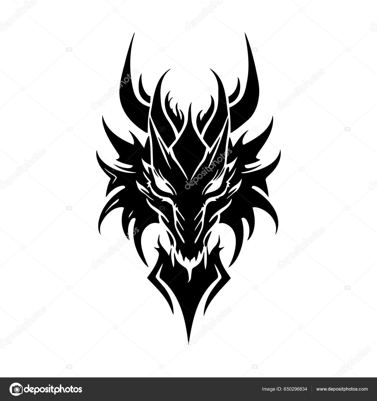 Head Dragon Vector Icon Design Logo Template Vector Illustration Stock ...