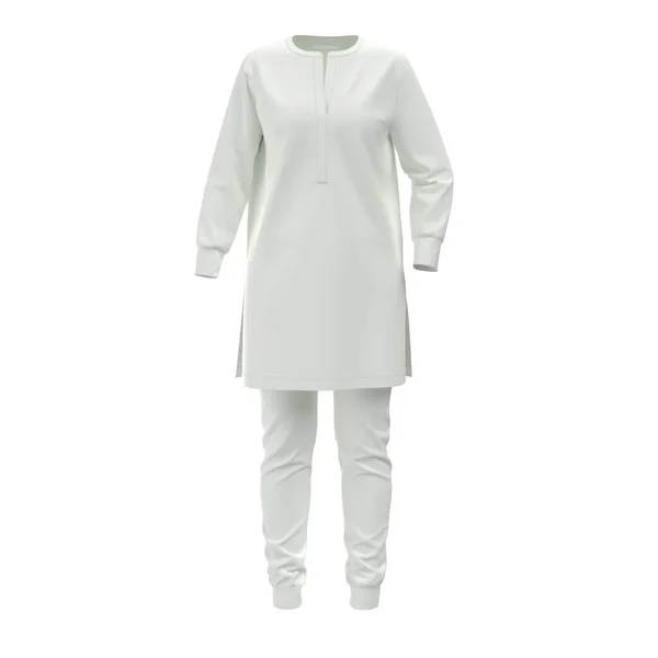 Kurta Pajama Vestido Maquete Para Mulheres Mulher Indiana Kurti Dress — Fotografia de Stock