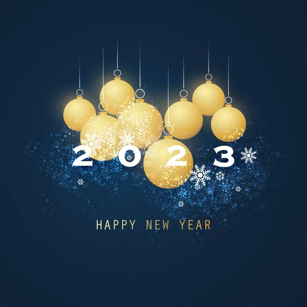 Best Wishes Dark New Year Card Cover Background Design Template — Stock Vector