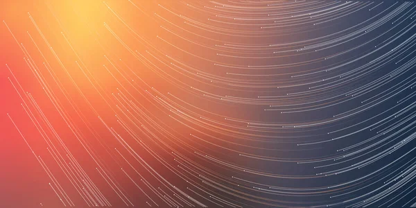 Течение Течения Затмение Солнечных Лучей Звездное Небо Вокруг Современные Футуристические — стоковый вектор