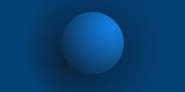Μπλε Ball Dark Blue Background Modern Style Minimalist Multi Purpose — Διανυσματικό Αρχείο