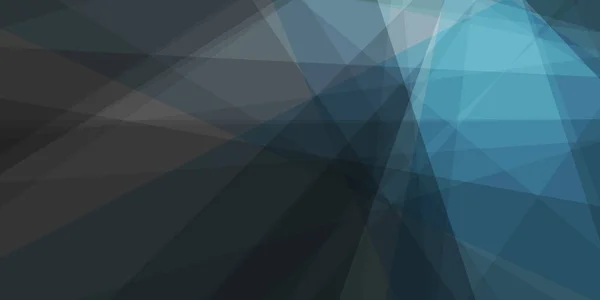 カラフルな3Dモダンなスタイルの三角形の形をした半透明の重ね合わせ面 幾何学的な形のパターン 壊れたガラスの効果 アブストラクト未来的なベクトル背景 黒と青のテクスチャデザインテンプレート — ストックベクタ