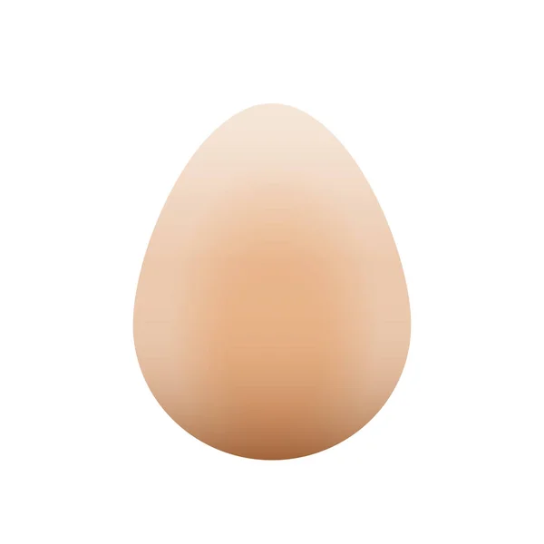 白を基調とした大規模な単一自然卵のデザイン イースターのためのテンプレート その他の様々なデザインを分離 多目的ベクトルイラスト — ストックベクタ