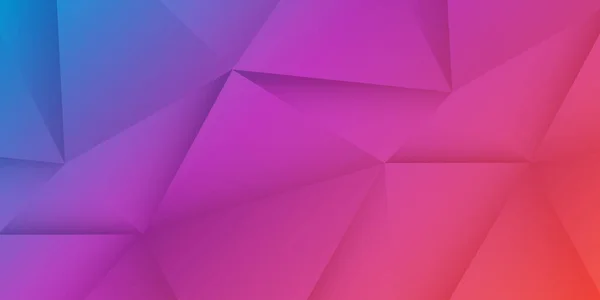 紫色和蓝色三维发光三角形 现代风格步长几何形状图案 抽象的未来矢量背景纹理 模板设计 — 图库矢量图片