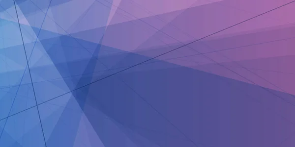 色彩斑斓的现代三角形半透明重叠平面 几何形状和线条图案 抽象的未来渐变矢量背景 深蓝色和紫色背景 设计模板 — 图库矢量图片