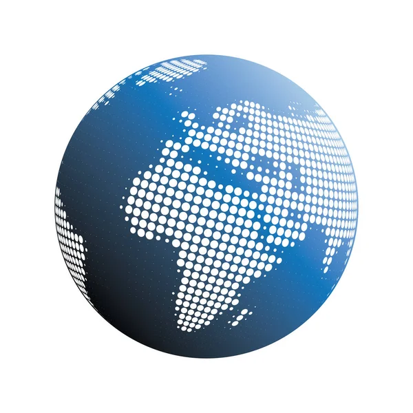 Big Spotted Earth Globe Design Negócios Globais Tecnologia Conceito Globalização — Vetor de Stock