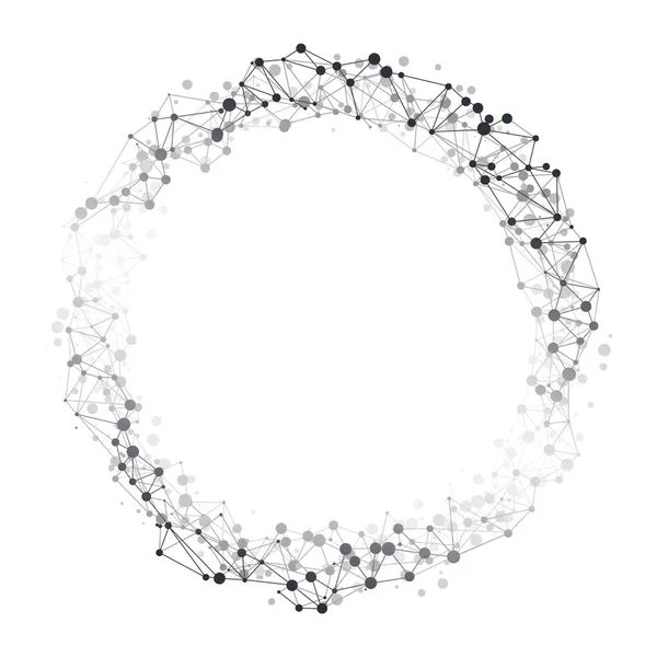 Abstrakt Cloud Computing Global Network Connections Concept Design Transparent Polygonal — Stockový vektor